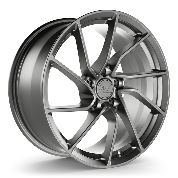 AW17 Forged Wheels for Tesla Model 3/Y 18" / 8.5" +35 / Satin Gunmetal render