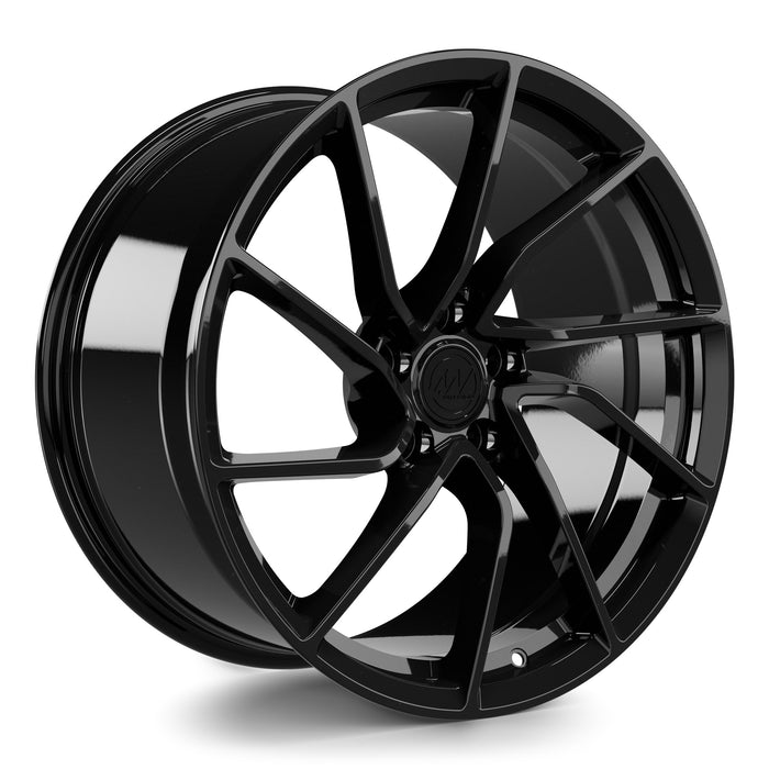 AW17 Forged Wheels for Tesla Model 3/Y 19" / 10" +40 / Gloss Black render