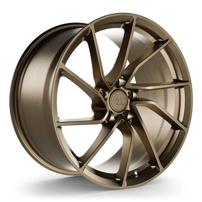 AW17 Forged Wheels for Tesla Model 3/Y 19" / 10" +40 / Satin Bronze render