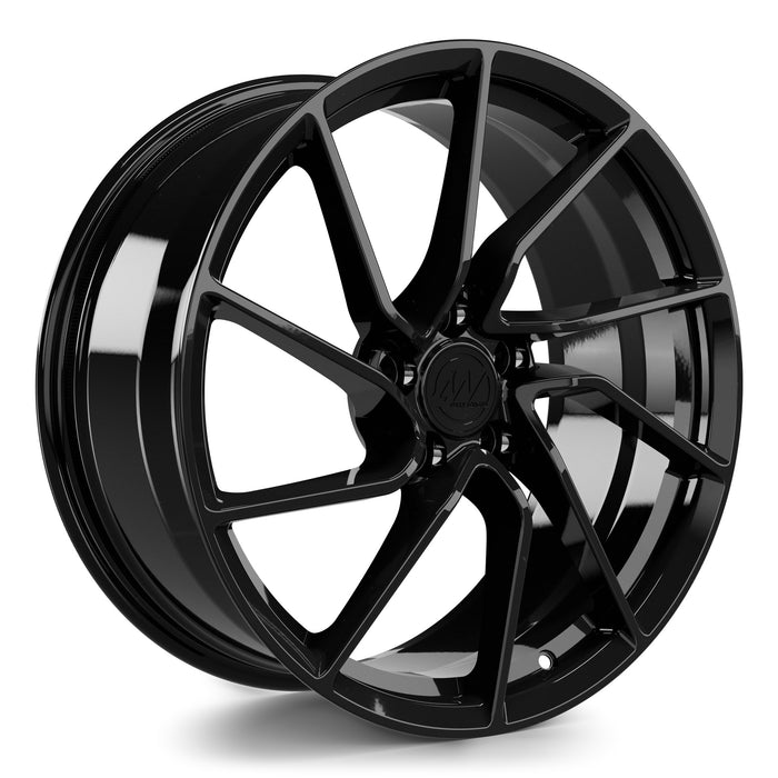 AW17 Forged Wheels for Tesla Model 3/Y 19" / 8.5" +35 / Gloss Black render