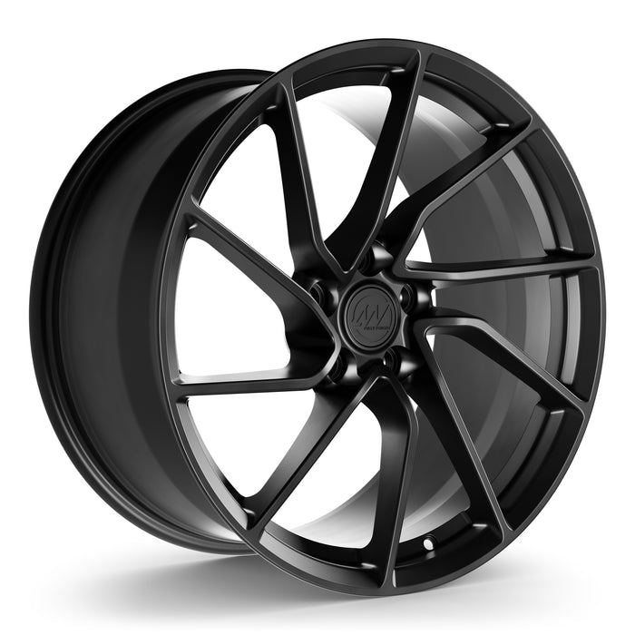 AW17 Forged Wheels for Tesla Model 3/Y 19" / 9.5" +35 / Satin Black render