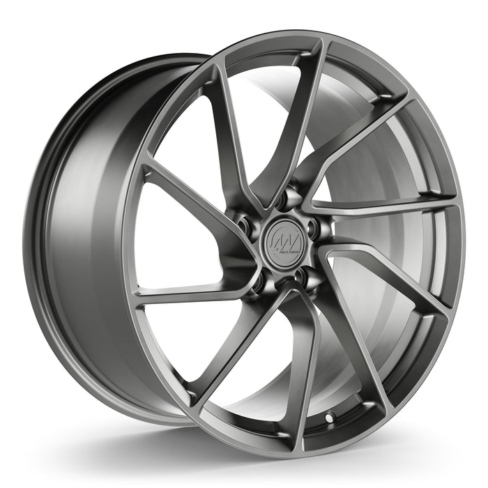 AW17 Forged Wheels for Tesla Model 3/Y 19" / 9.5" +35 / Satin Gunmetal render