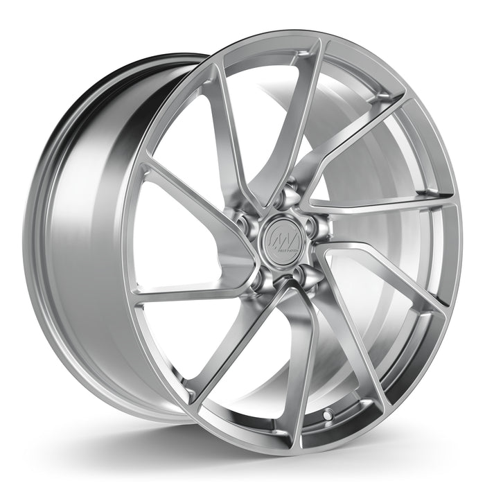AW17 Forged Wheels for Tesla Model 3/Y 19" / 9.5" +35 / Satin Silver render