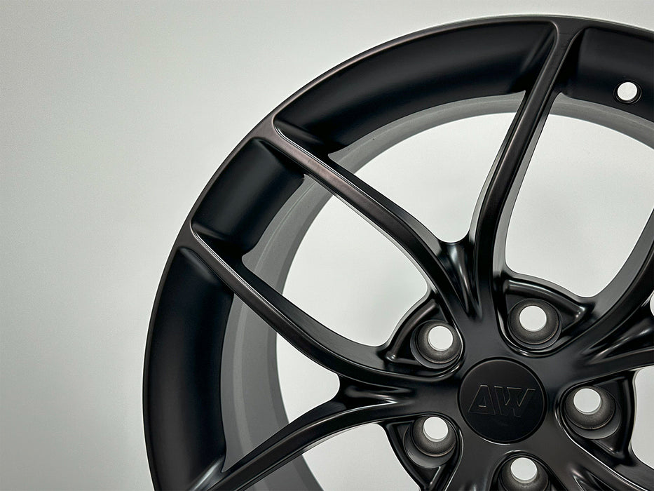 AW21 for Tesla Model 3/Y 19x8.5 Inch +35 Offset Flow Form Wheels Satin Black