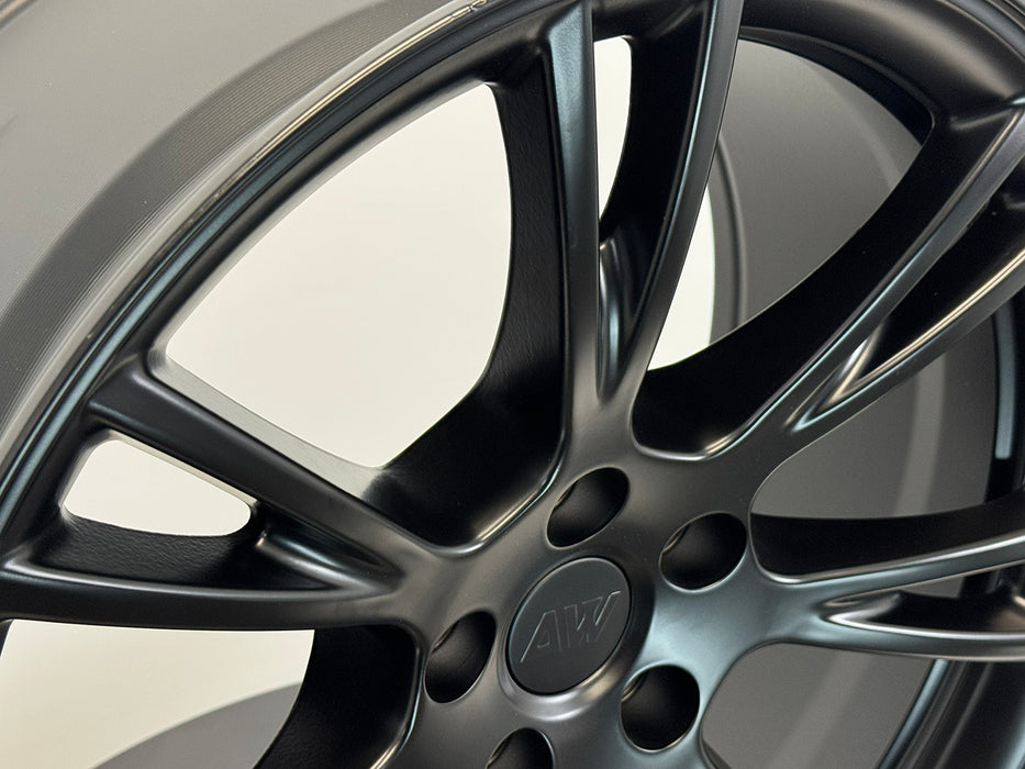 AW23 for Tesla Model 3/Y 19x9.5 Inch +45 Offset Flow Form Wheels Satin Black