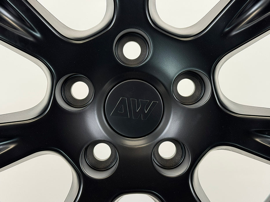AW23 for Tesla Model 3/Y 19x9.5 Inch +45 Offset Flow Form Wheels Satin Black