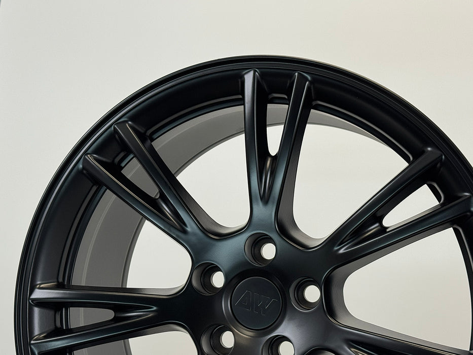AW23 for Tesla Model 3/Y 19x9.5 Inch +45 Offset Flow Form Wheels Satin Black