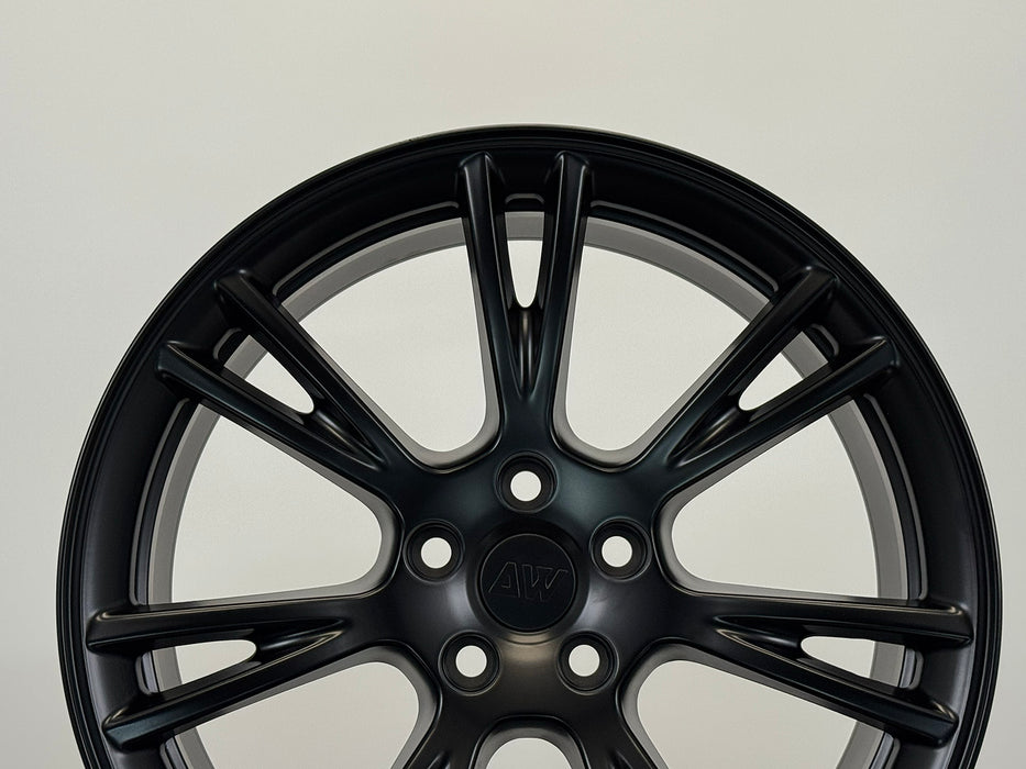 AW23 for Tesla Model 3/Y 19x9.5 Inch +45 Offset Flow Form Wheels Satin Black