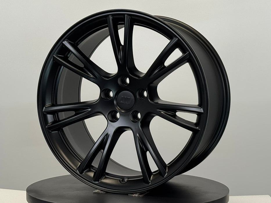 AW23 for Tesla Model 3/Y 19x9.5 Inch +45 Offset Flow Form Wheels Satin Black