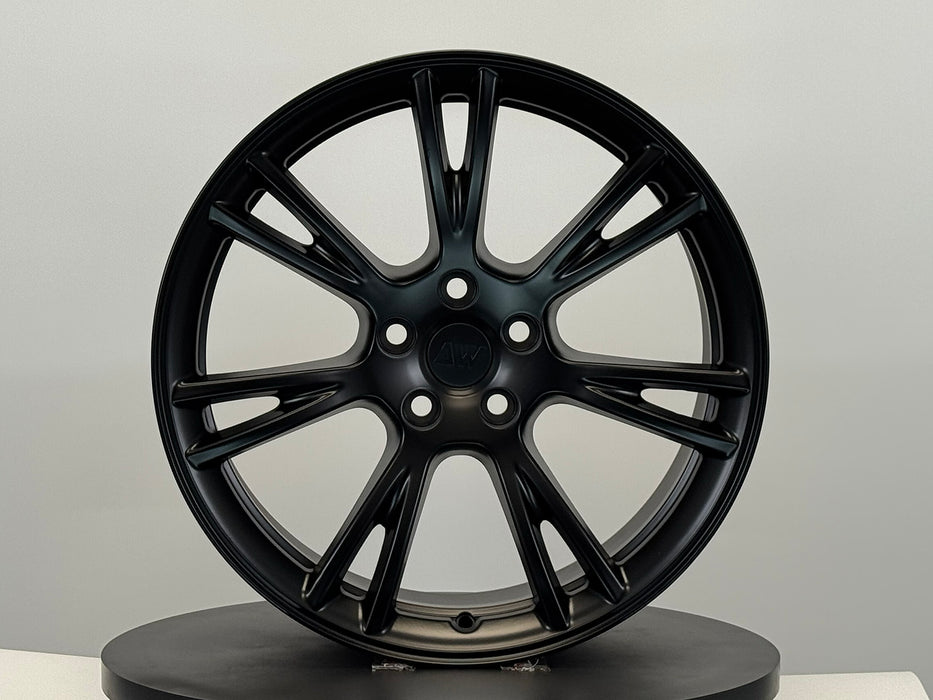 AW23 for Tesla Model 3/Y 19x9.5 Inch +45 Offset Flow Form Wheels Satin Black