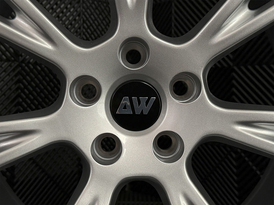 AW23 19" Flow Form Wheels for Tesla Model 3/Y Satin Silver (Set of 4)