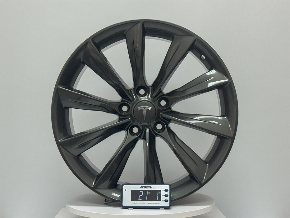 AW24 for Tesla Model 3/Y 18x8.5 Inch +35 Offset Flow Form Wheels Satin Black