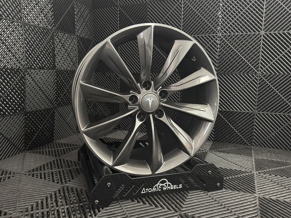 AW24 for Tesla Model 3/Y 18x8.5 Inch +35 Offset Flow Form Wheels Satin Black