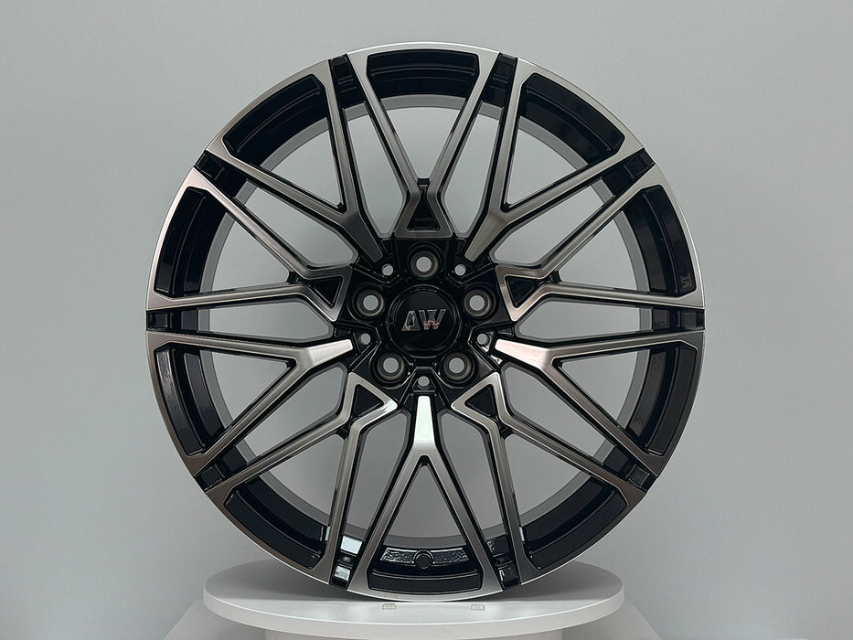 AW31 for BMW G20/G30 19x9.5 Inch +35 Offset Flow Form Wheels Gloss Black Machine Face