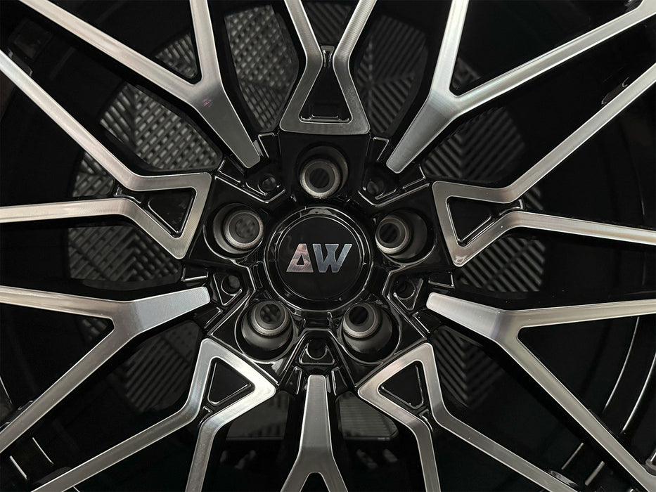 AW31 for BMW G20/G30 19x9.5 Inch +35 Offset Flow Form Wheels Gloss Black Machine Face