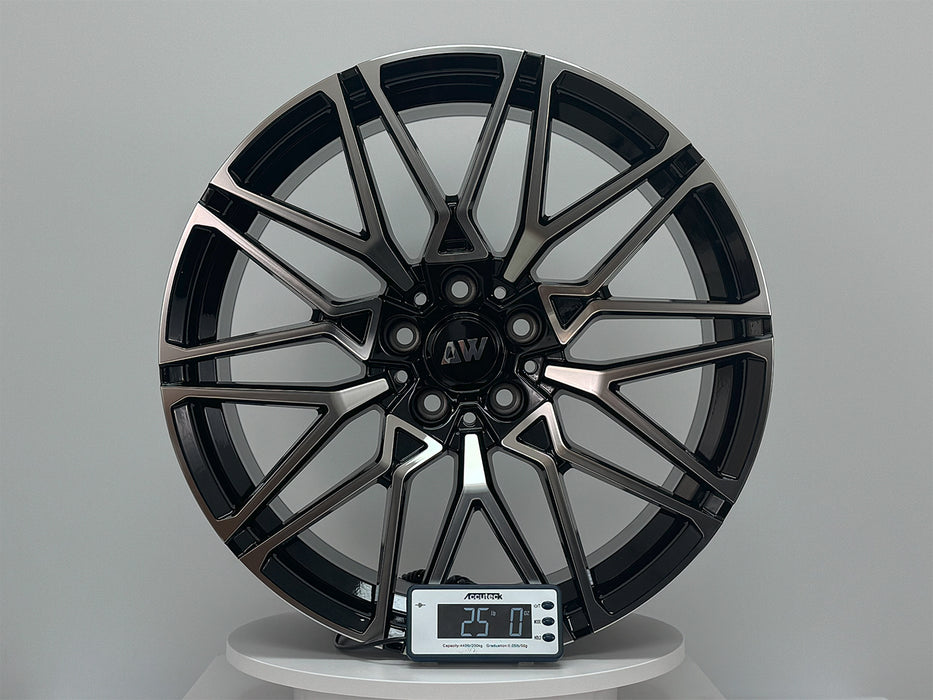 AW31 for BMW G20/G30 19x9.5 Inch +35 Offset Flow Form Wheels Gloss Black Machine Face