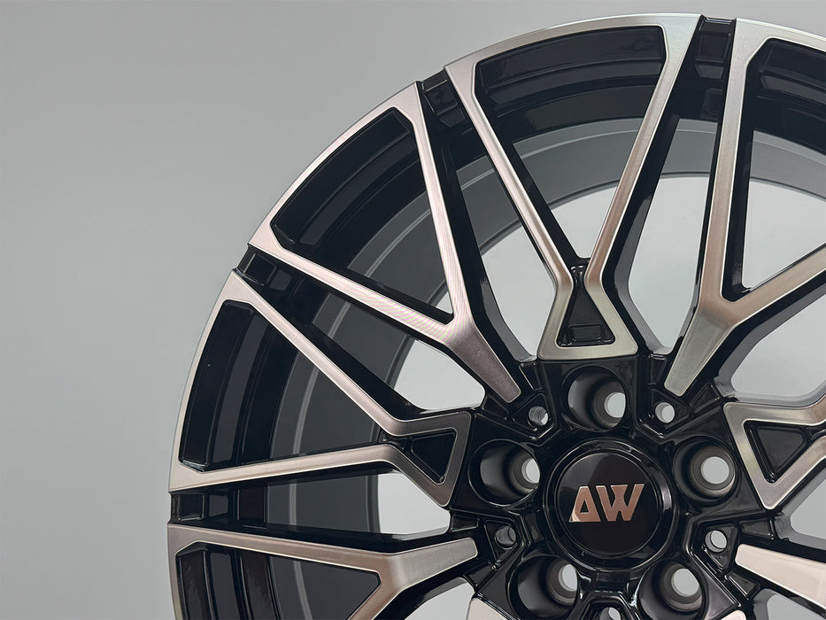 AW31 for BMW G20/G30 19x9.5 Inch +35 Offset Flow Form Wheels Gloss Black Machine Face
