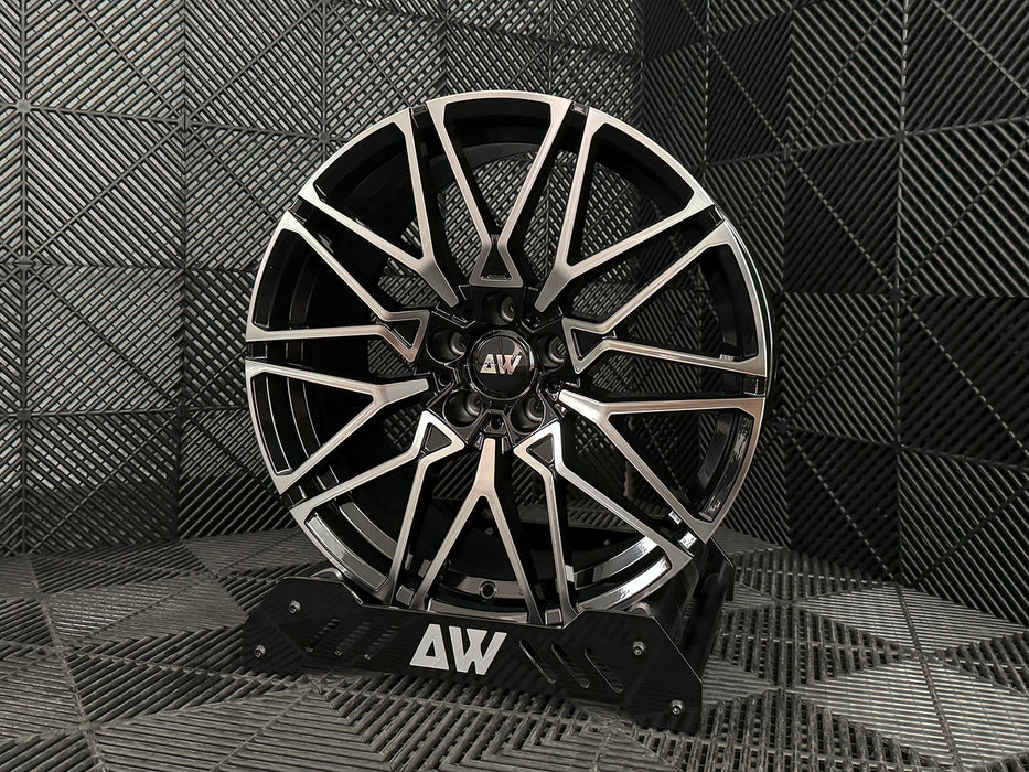 AW31 for BMW G20/G30 19x9.5 Inch +35 Offset Flow Form Wheels Gloss Black Machine Face