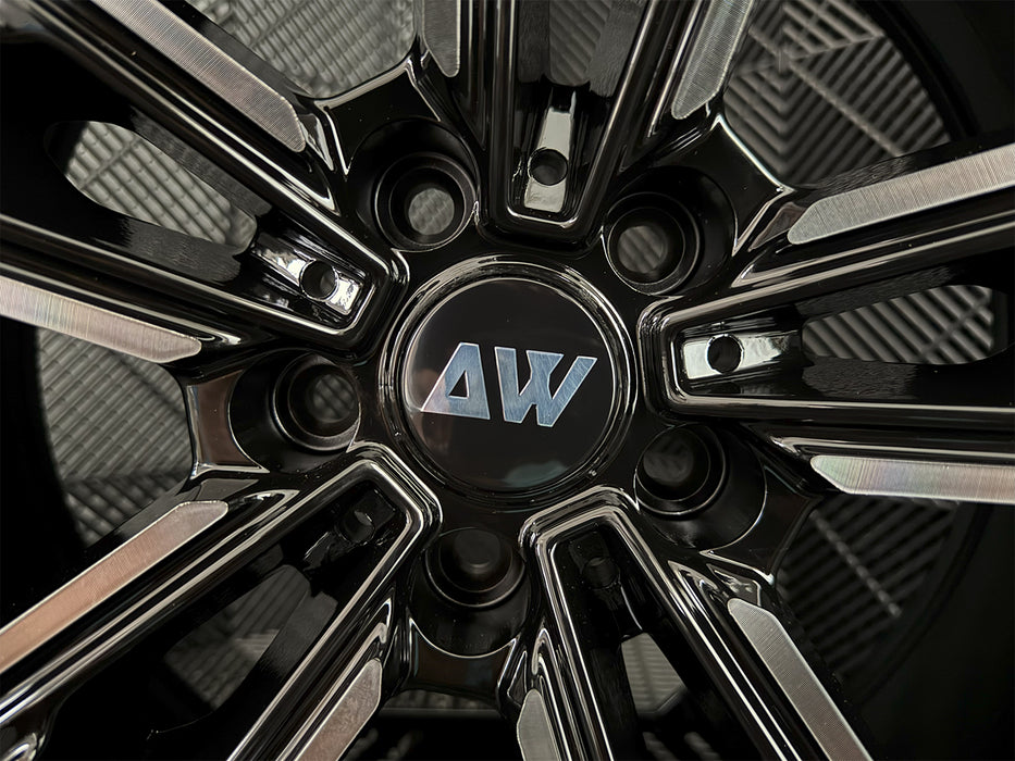 AW32 for BMW G20/G30 20x8.5 Inch +25 Offset Flow Form Wheels Gloss Black Machine Face