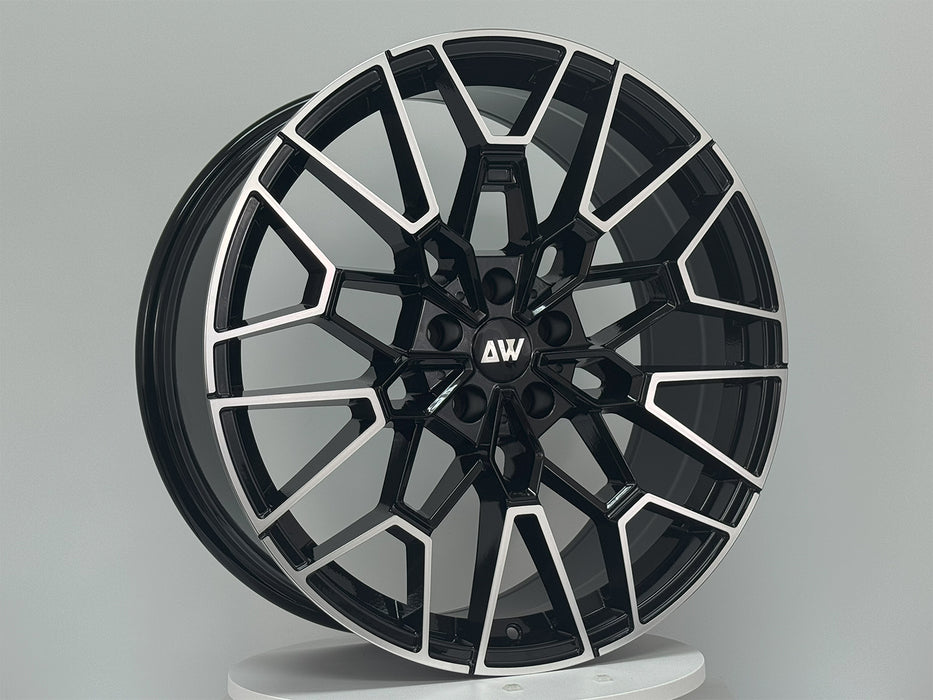 AW33 for BMW G20/G30 20x8.5 Inch +26 Offset Flow Form Wheels Gloss Black Machine Face