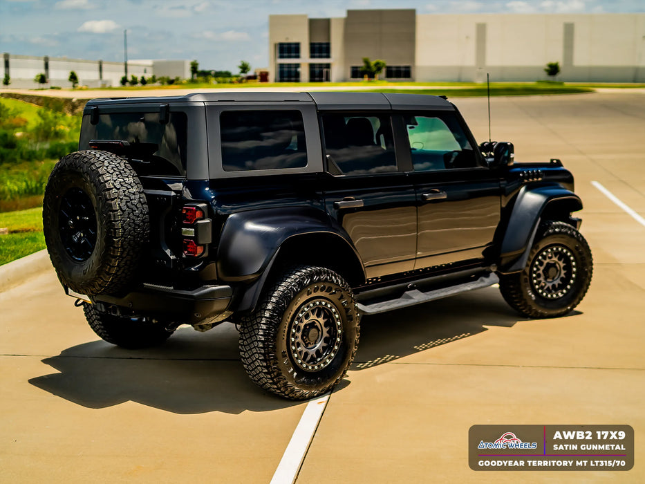 AWB2 for Ford F-150 Raptor 17x9.0 Inch +30 Offset Forged Wheels Satin Gunmetal