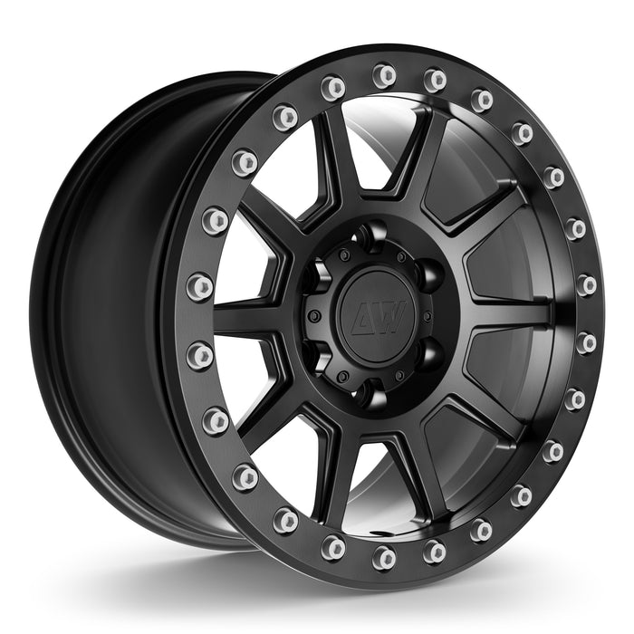 AWB4 Forged Wheels for Ford F-150 Raptor 17" / 9.0" +30 / Satin Black render