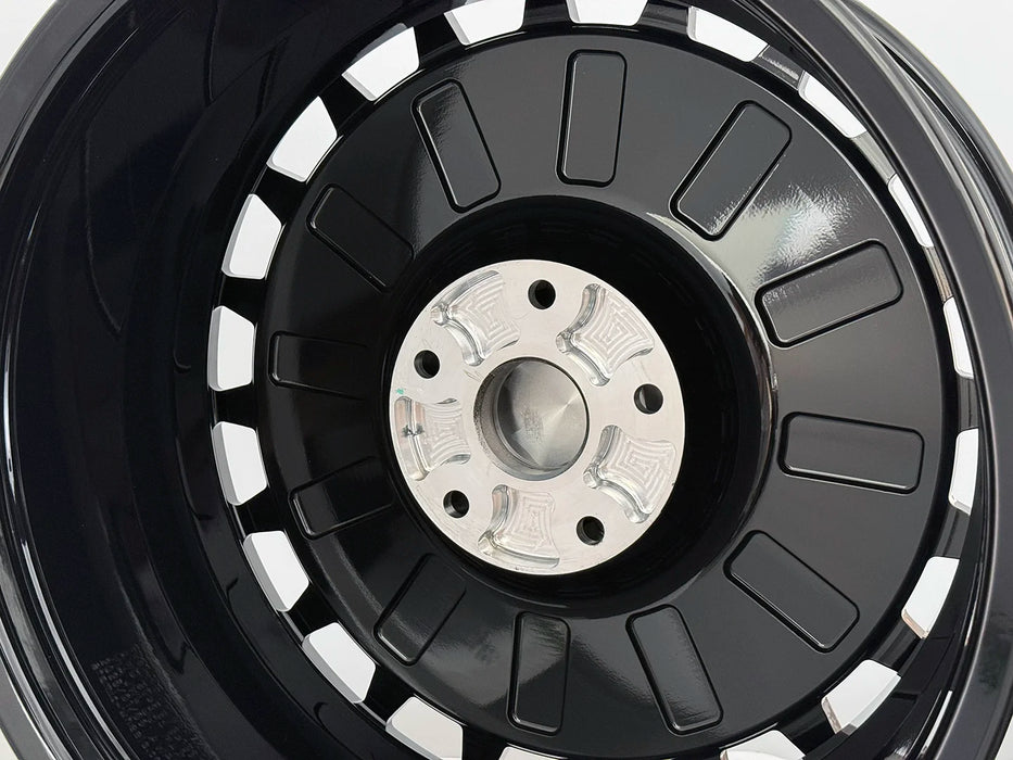 AWD for Rivian R1T/R1S 22x8.5 Inch +48 Offset Forged Wheels Gloss Black