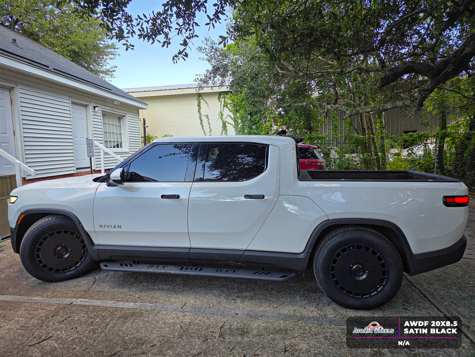 AWDF for Rivian R1T/R1S 20x8.5 Inch +48 Offset Forged Wheels Satin Black