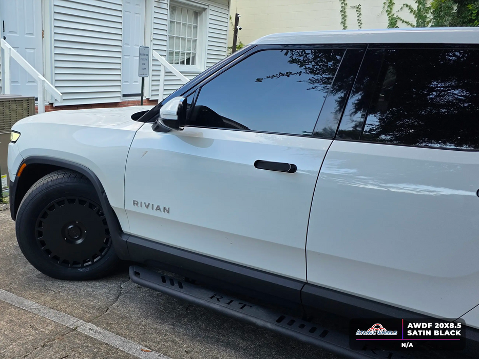 AWDF for Rivian R1T/R1S 20x8.5 Inch +48 Offset Forged Wheels Satin Black