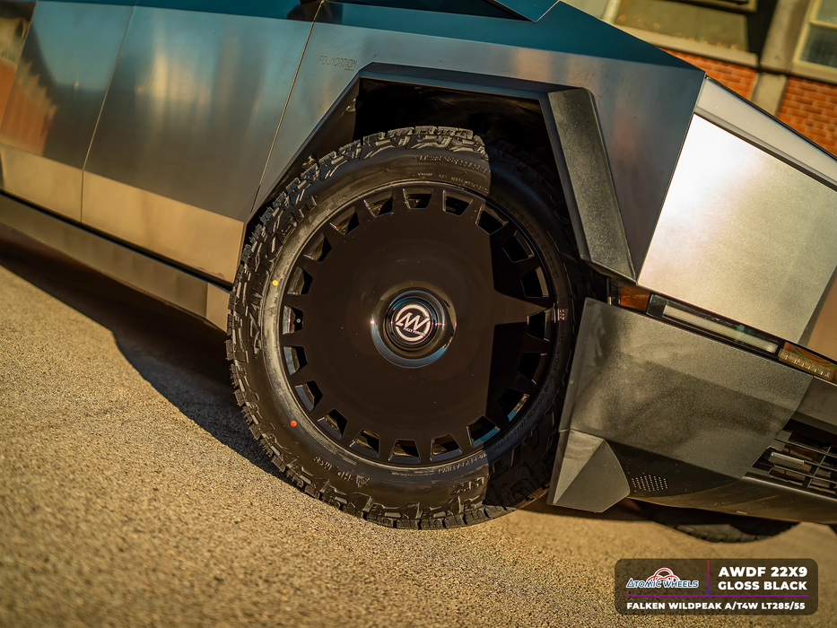 AWDF for Mercedes GLS 23x12 Inch +40 Offset Forged Wheels Gloss Black