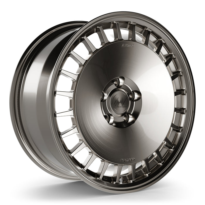 AWDX Forged Wheels for Tesla Model 3/Y 18" / 8.5" + 30 / Gloss Brushed Grey render