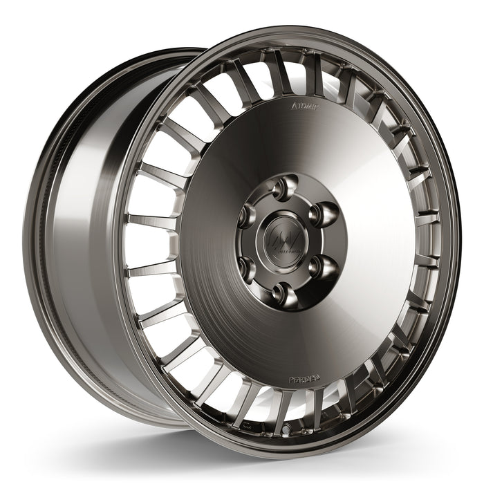 AWDX Forged Wheels for Tesla Cybertruck 20" / 9.0" +40 / Gloss Brushed Grey render