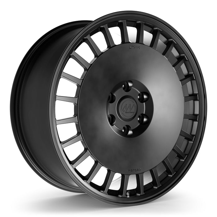 AWDX Forged Wheels for Tesla Cybertruck 22" / 9.5" +45 / Satin Black render