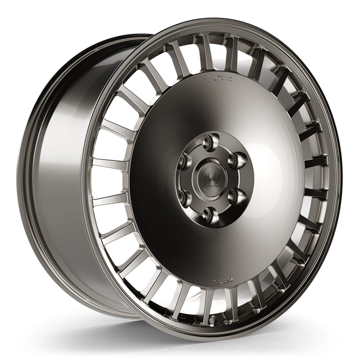 AWDX Forged Wheels for Tesla Cybertruck 22" / 9.5" +45 / Gloss Brushed Grey render