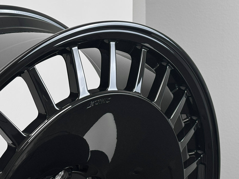 AWDX for Cadillac Escalade and Chevrolet Tahoe 24x10 Inch +18 Offset Forged Wheels Gloss Black