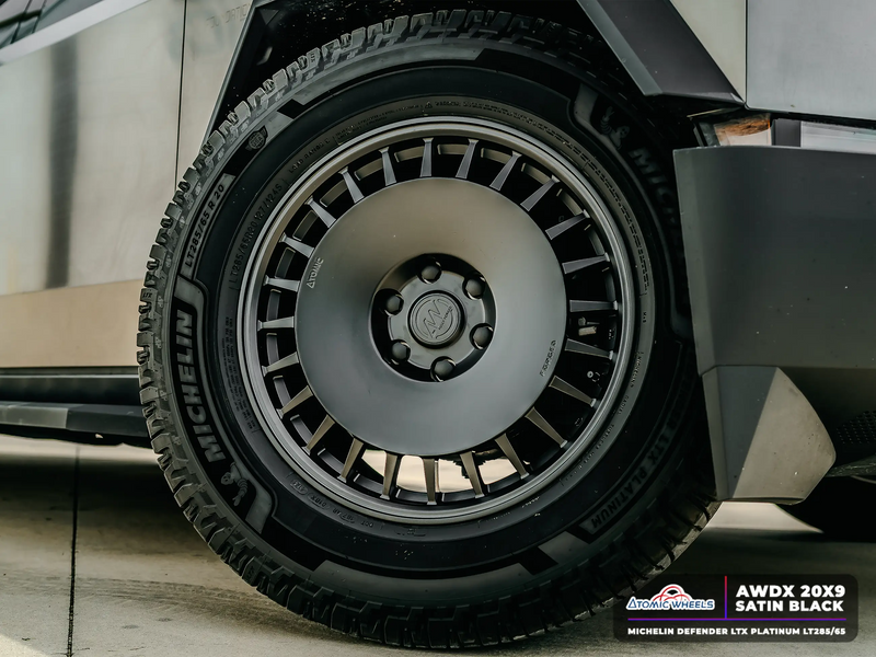 AWDX Forged Wheels for Tesla Cybertruck - 20" / 9.0" +40 / Satin Black