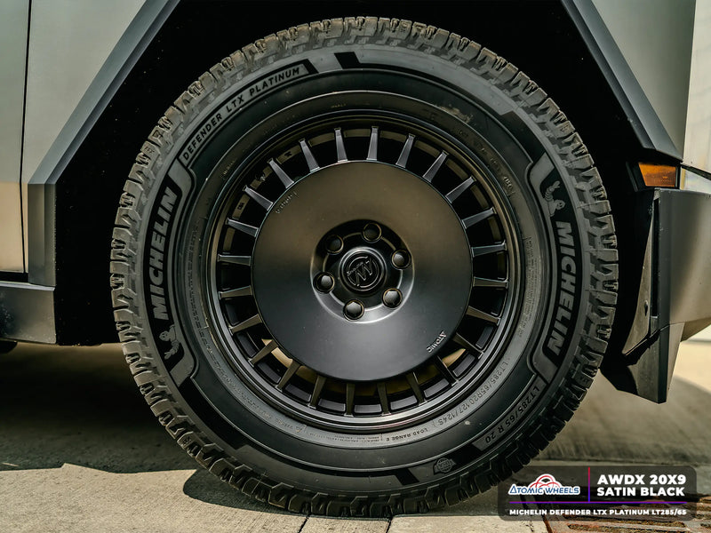 AWDX Forged Wheels for Tesla Cybertruck - 20" / 9.0" +40 / Satin Black