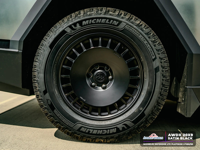 AWDX Forged Wheels for Tesla Cybertruck - 20" / 9.0" +40 / Satin Black