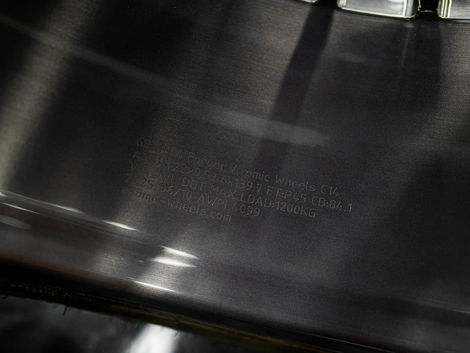 22-Inch AWDX Gloss Brushed Grey Wheels + Falken Wildpeak R/T LT285/55 R22 Tire Set for Tesla Cybertruck (DEMO SET)