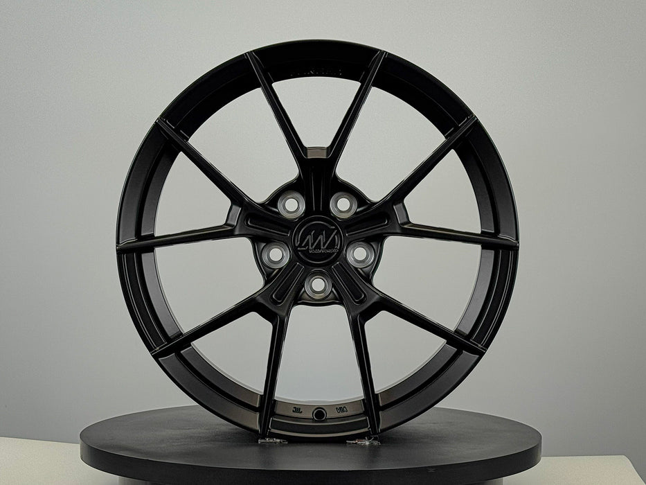 AWS for Tesla Model 3/Y 19x9.5 Inch +30 Offset Forged Wheels Satin Black