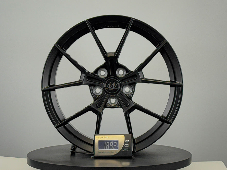 AWS for Tesla Model 3/Y 18x8.5 Inch +30 Offset Forged Wheels Satin Black