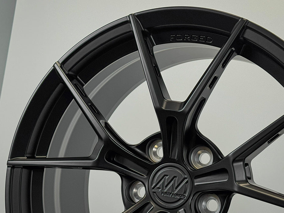 AWS for Tesla Model 3/Y 19x9.5 Inch +30 Offset Forged Wheels Satin Black