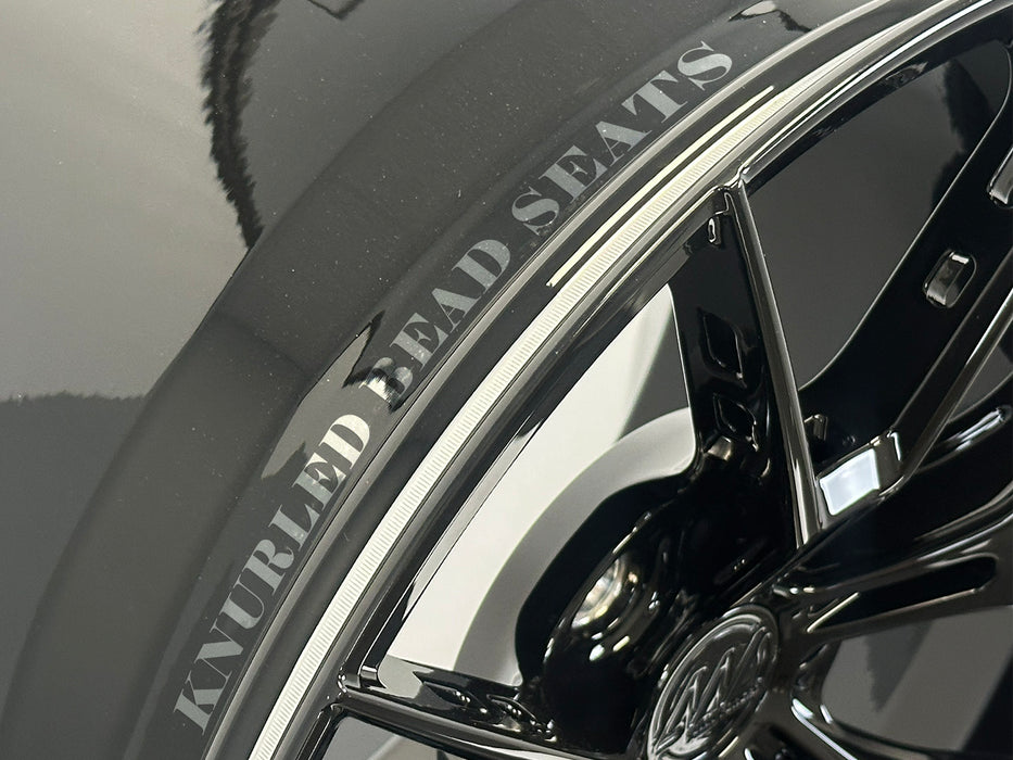 AWS for Posche Taycan 20x11 Inch +50 Offset Forged Wheels Gloss Black