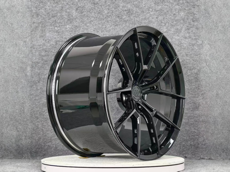 AWS for for Corvette C8 19x9.0 Inch Offset Forged Wheels Gloss Black