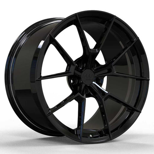 AWS for for Corvette C8 20x11.5 Inch Offset Forged Wheels Gloss Black