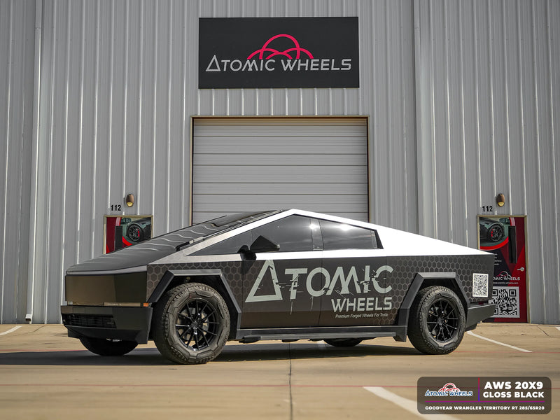 AWS Forged Wheels for Tesla Cybertruck - 20" / 9.0" +30 / Gloss Black
