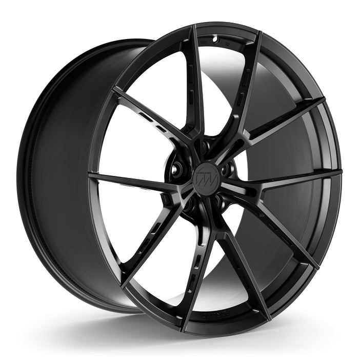 AWS Forged Wheels for Tesla Model S/X 22" / 11.0" +38 / Satin Black render