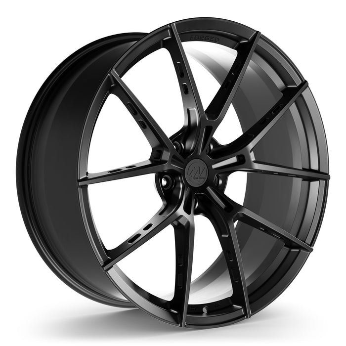 AWS Forged Wheels for Tesla Model S/X 22" / 9.5" +22 / Satin Black render