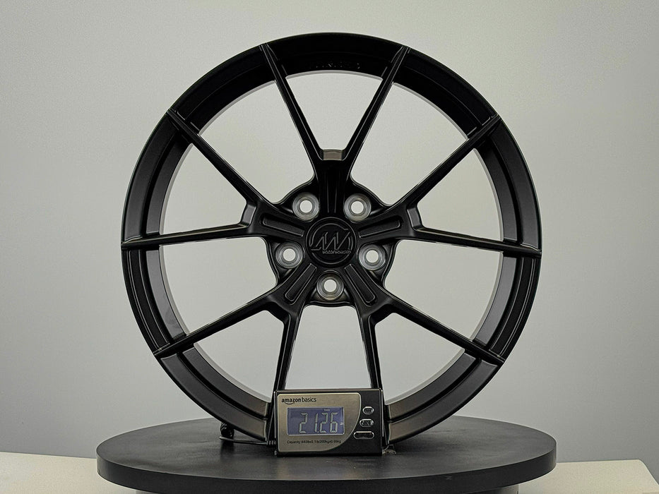 AWS for Tesla Model 3/Y 19x9.5 Inch +30 Offset Forged Wheels Satin Black