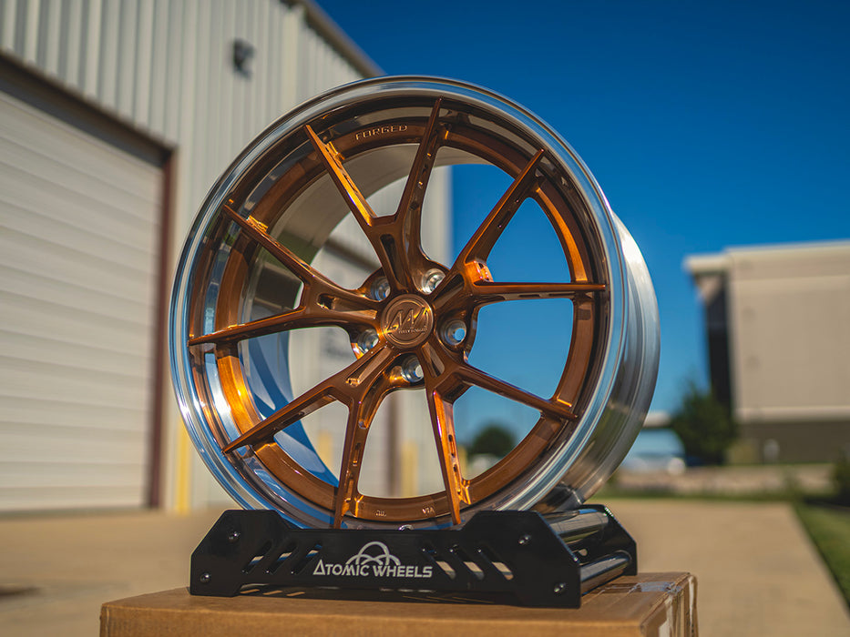 AWS2 for BMW M2/M3/M4 20x10 Inch +12 Offset Forged Wheels Polished & Brushed Bronze